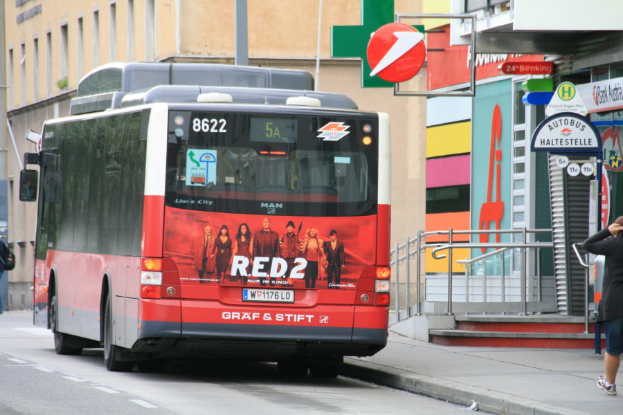 Gewista Stadtwerbung Bus Heck
